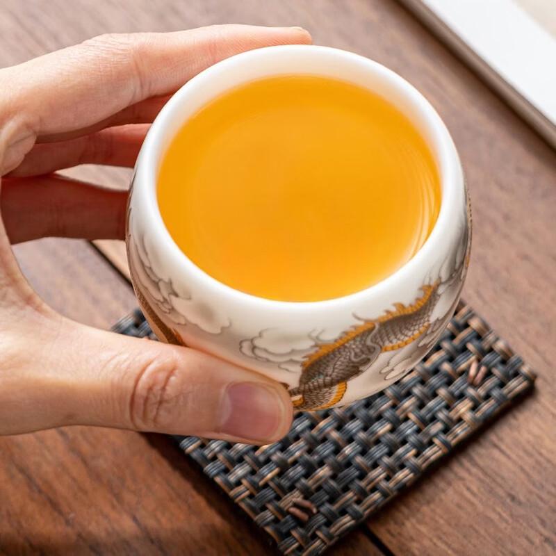 Changqi Mutton-fat Jade Porcelain Arhat Teacup