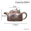 Chinese Tradition Yixing Purple Clay Teapot Handmade Landscape Tea Pot Large Capacity Kettle Household Zisha Teaware 500ml