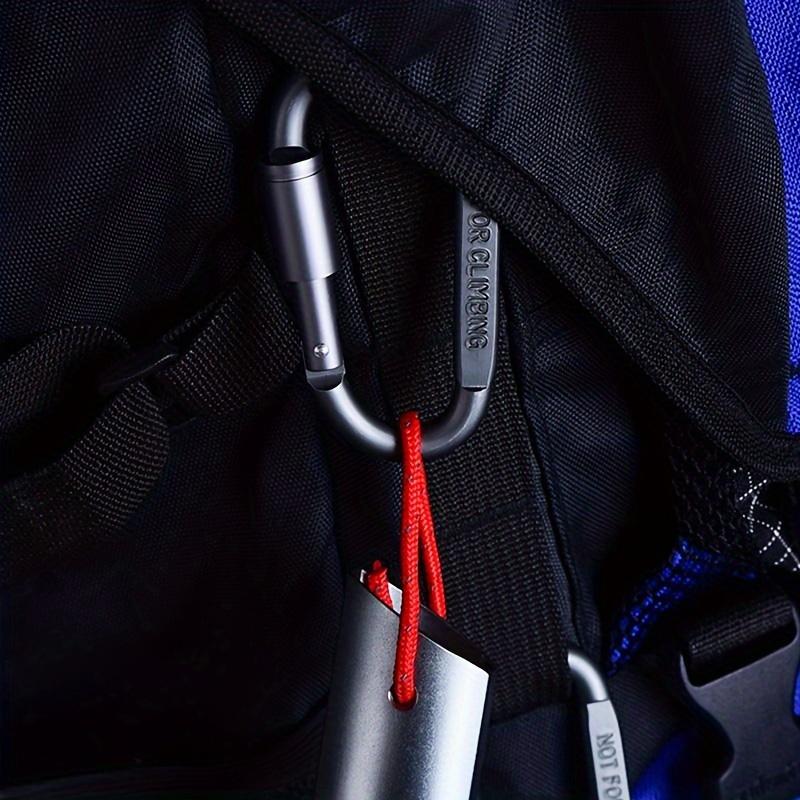 2pcs/ 4pcs D-type Carabiner, Durable Locking Clip, Heavy Metal Buckle for Outdoor Camping, Hiking