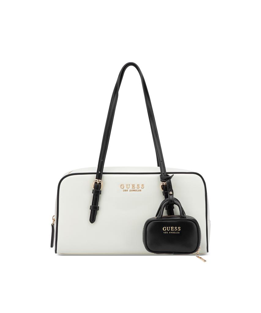 Guess Justina Keyring Point Color Block Bowling Bag Hq2A3A71