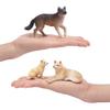 TOYMANY 8 ks Figurky vlků Sada figurek zvířat Realistická hračka zvířat Vlčí rodina Populární hračka zvířat Narozeninový dárek Vánoce Nový rok Dekorace Kolekce