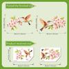 Floral Toilet Sticker Waterproof Moisture Proof Removable Bathroom Wall Toilet Lid Decal for Small Bathroom Upgrade