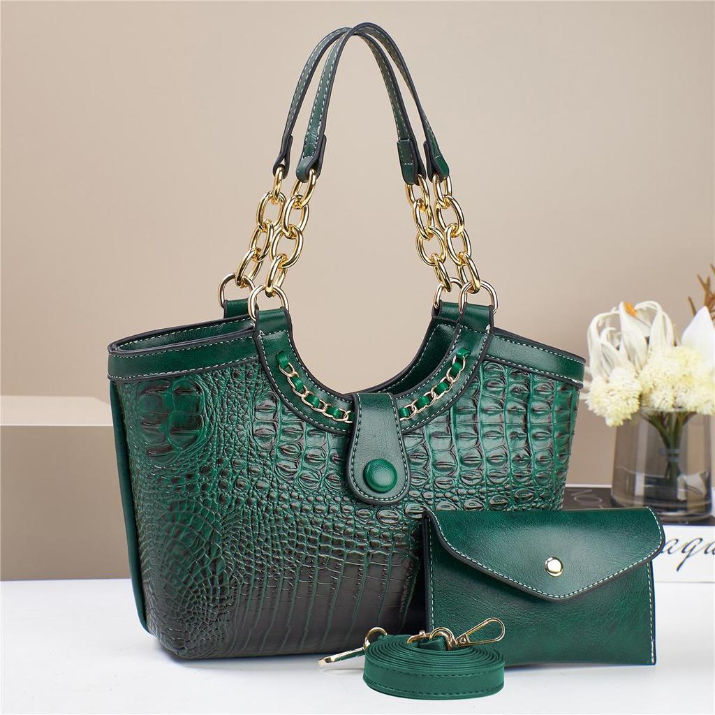 Fashion Handbag Crocodile Pattern Crossbody Bag Versatile Women's Bag Shoulder Bag KTB