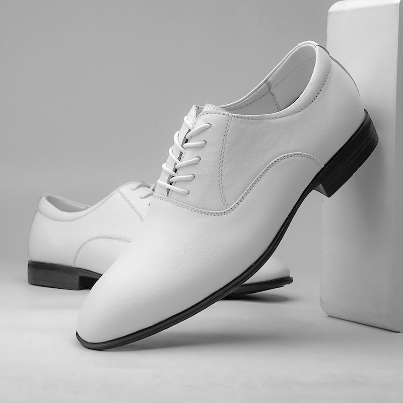 2024 Genuine Leather Classic Men Shoes for Wedding High Quality Men's Casual Oxfords Shoes Male Comfortable Dress Business Shoe