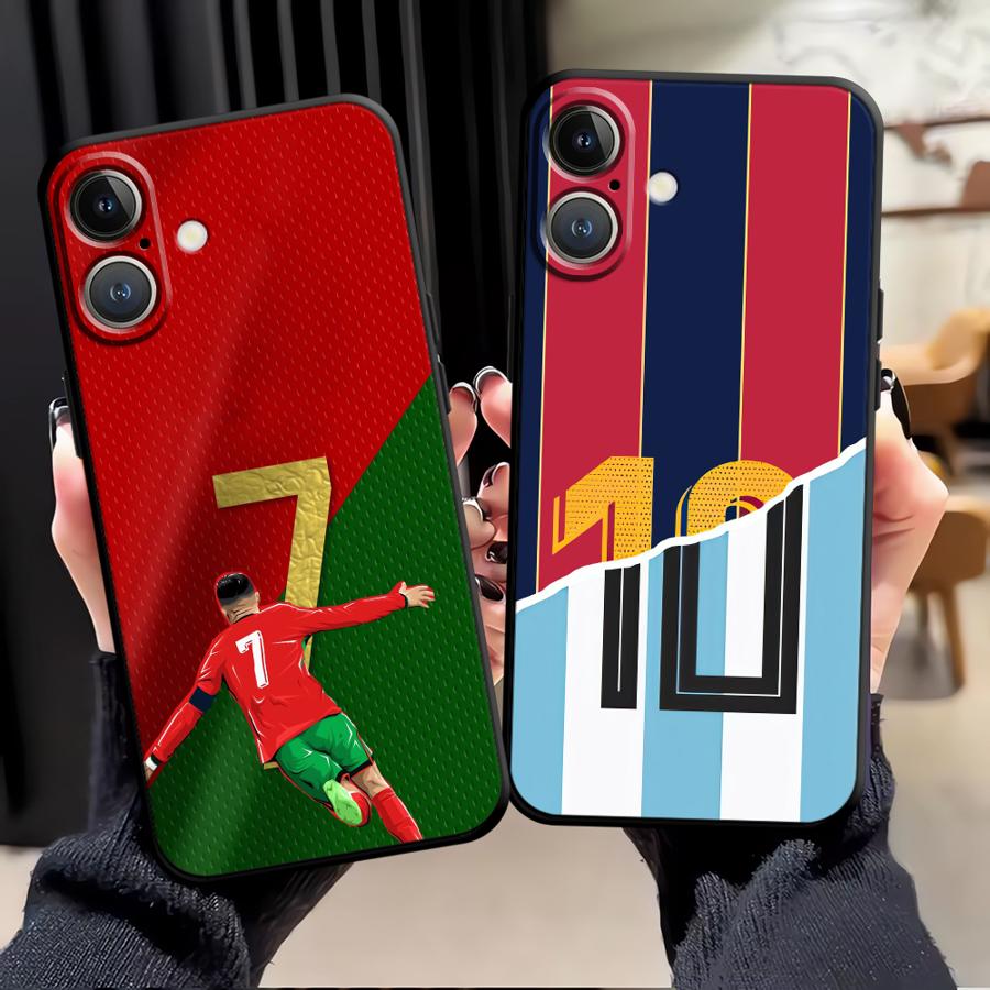 Case for Apple iPhone 17 Pro Max 13 Air 16 12 11 15 Pro 7 8 14 XR XS MAX Funda Phone Cover Number 7 10 Football