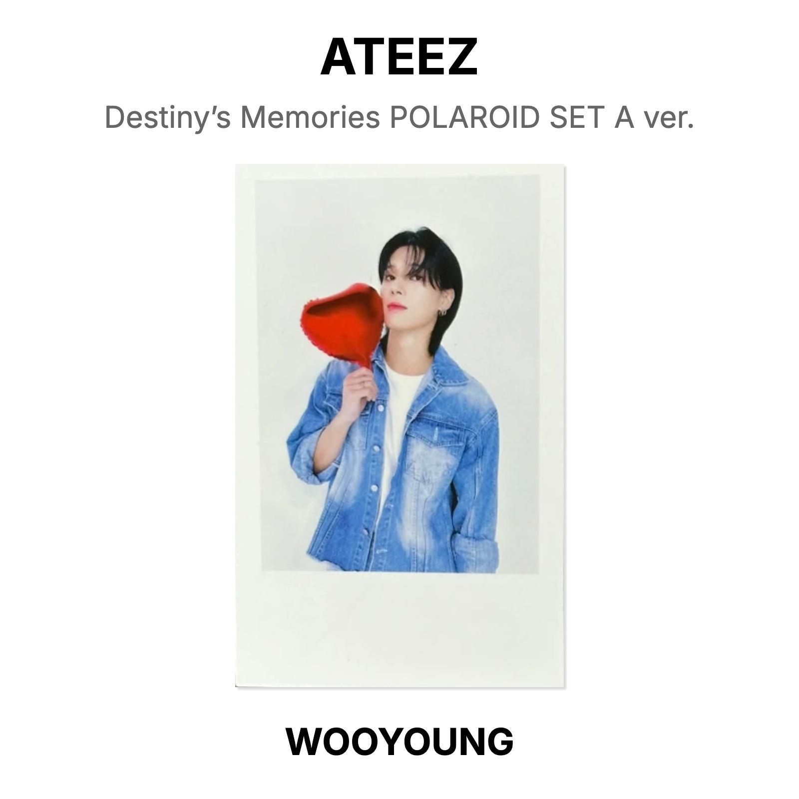ATEEZ Destiny’s Memories POLAROID SET A ver. Official Photocard WOOYOUNG
