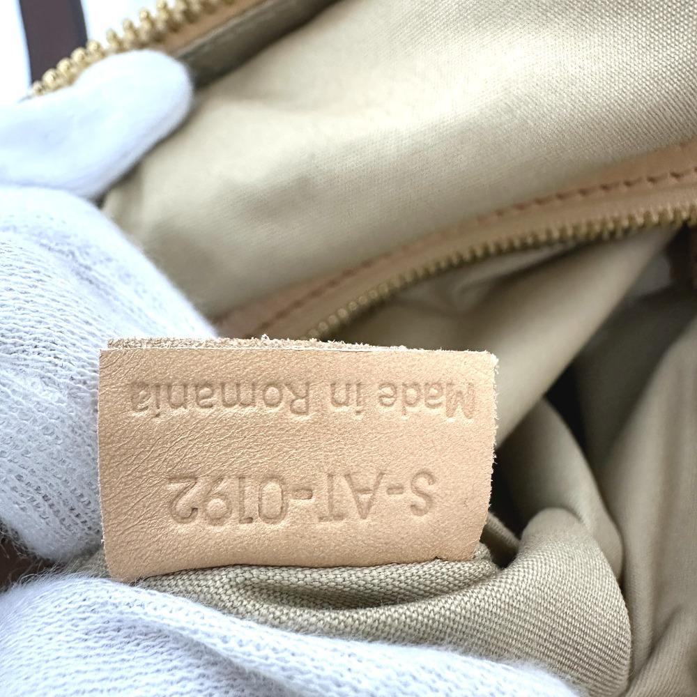 Celine Bag Filling Hand Bag Leather Beige