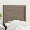 VidaXL Headboard with Ears Taupe 103x16x118-128 Cm Fabric3119714
