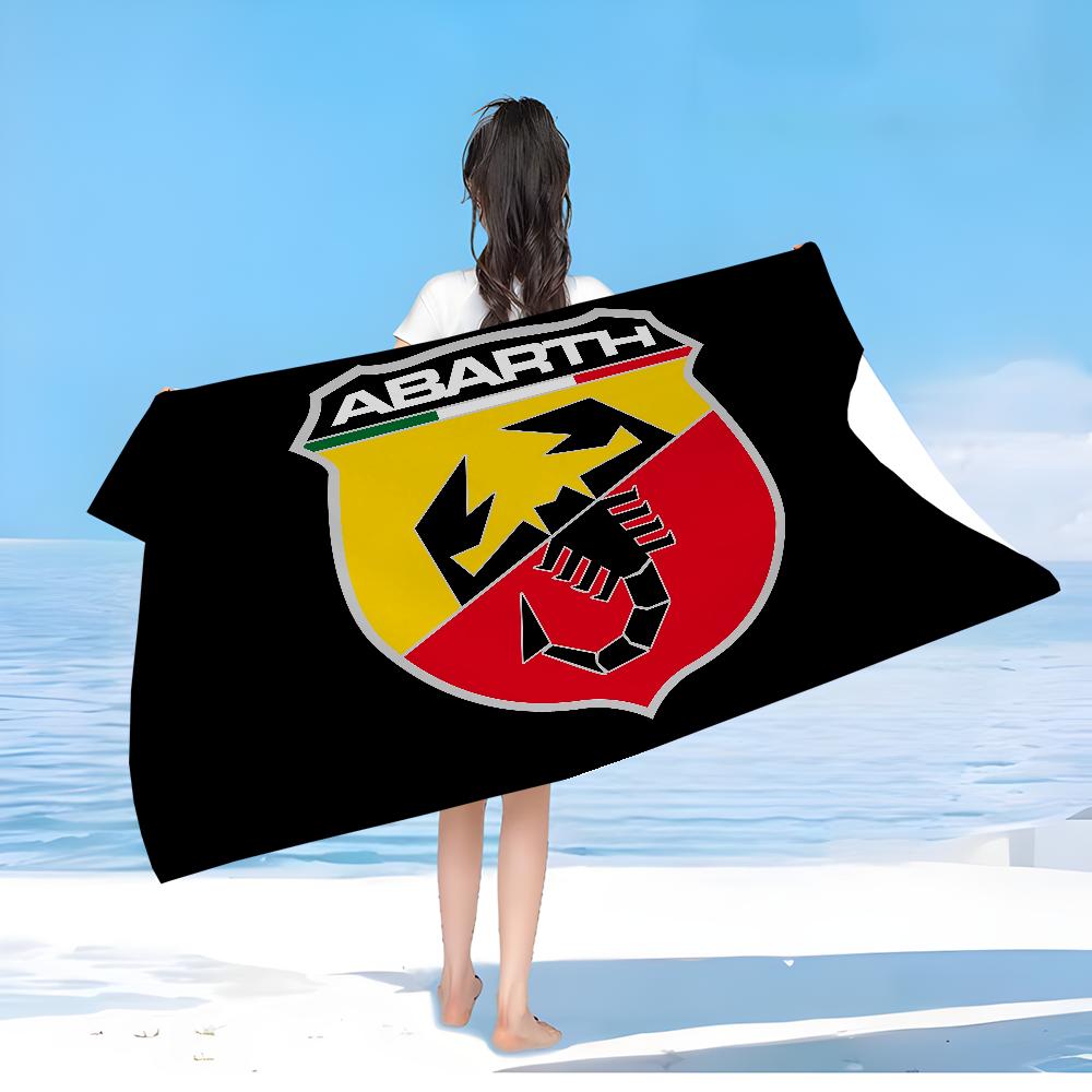 Abarth Auto Logo Strandtuch Cartoon Niedlich Sommer Kinder Großes Bade Pool Strandtuch Mikrofaser Saugfähig für Schwimmen Reisen
