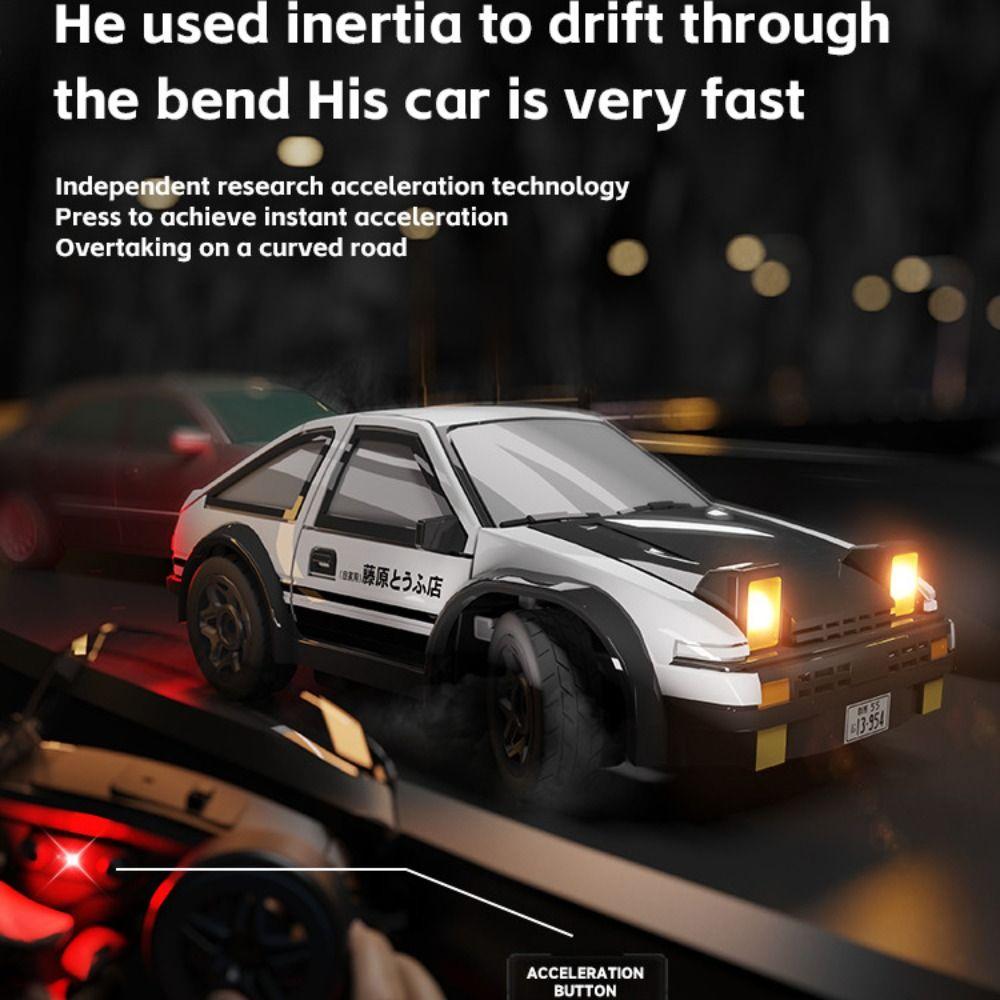 1/64 MINI AE86 RC Drift Car Black&White Remote Control Racing Car RC Stunt Car  Adults Kids