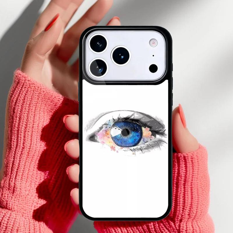 Eye Space Galaxy Mystery Art Phone Case for iPhone 17 16 15 14 13 Pro Max Back Cover for 12 11 Pro Coque