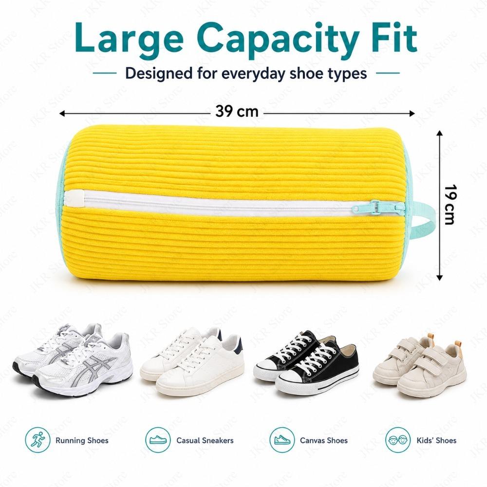 Wash Shoes Laundry Bag Padded Net Polyester Protector for Washing Machine Sneakers Drying Storage Home Travel Cleaning Daily Use