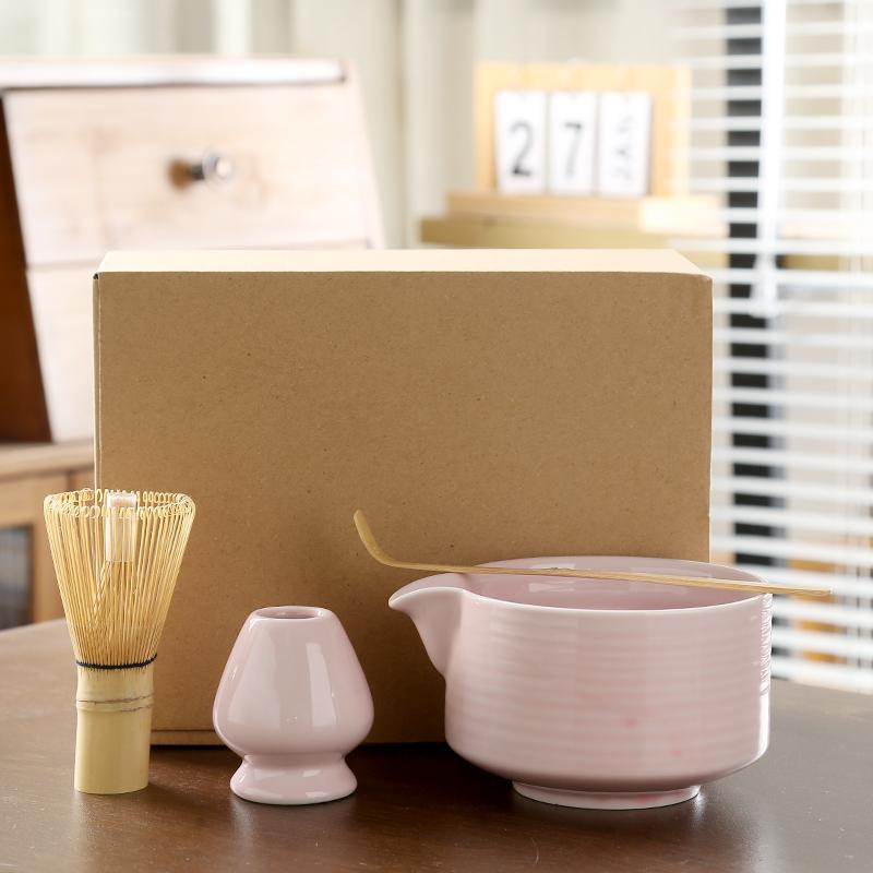 

Японский набор для чая матча, подставка для венчика, чайная церемония, чаша для чая матча, щетки, держатель для чайных принадлежностей, принадлежности для приготовления чая розовый