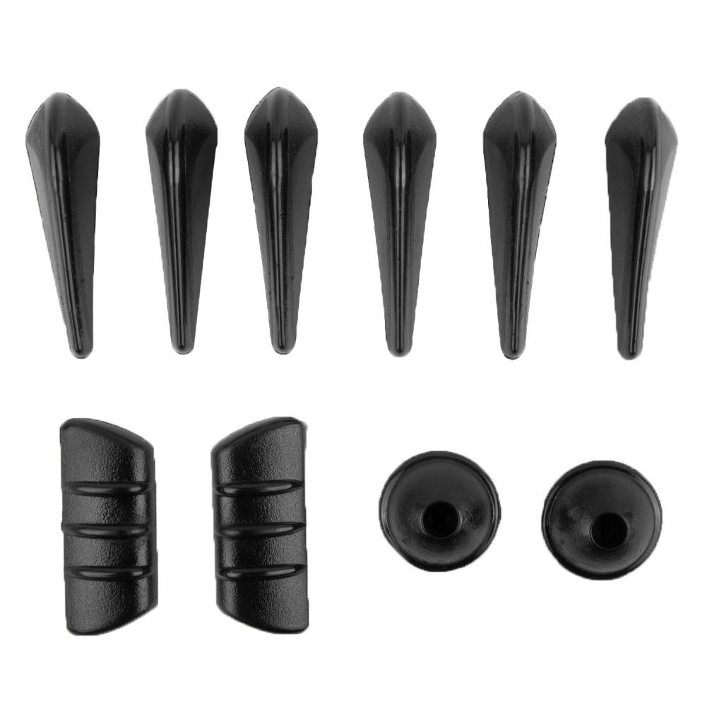 Brand New Exquisite High Quality Car Wind Noise Spoiler Sticker 10Pcs Black Fairing Body Reduction Plastic Most Cars