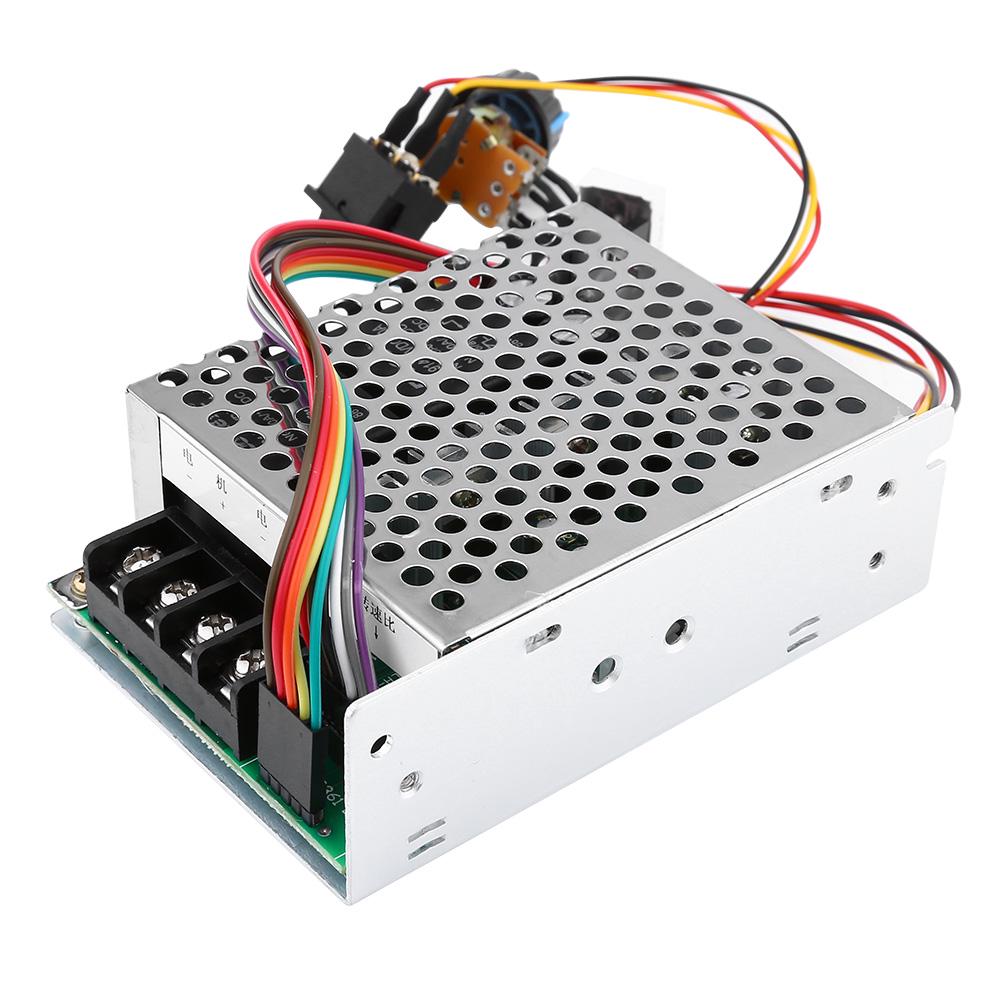 DC10V 55V PWM Brushed DC Motor Speed Controller CW CCW Reversible Switch With Digit Display