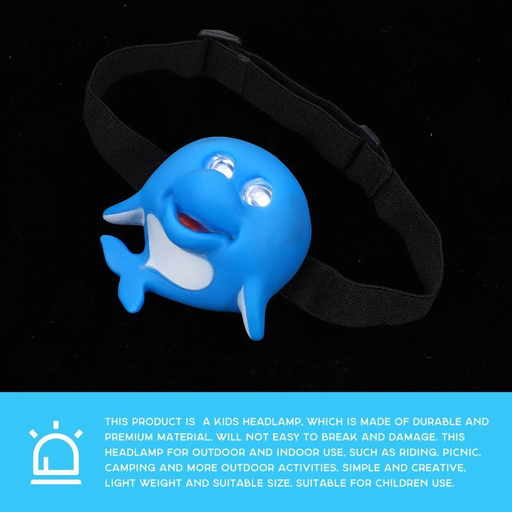 Cute Kids Headlight Cartoon Headband Light Lightweight Animal Headlamp Toy  Boys