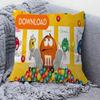 M Cioccolato Caramella Cuscino da Comodino Copricuscino Decorativo Divano Arredamento Casa custodia federe