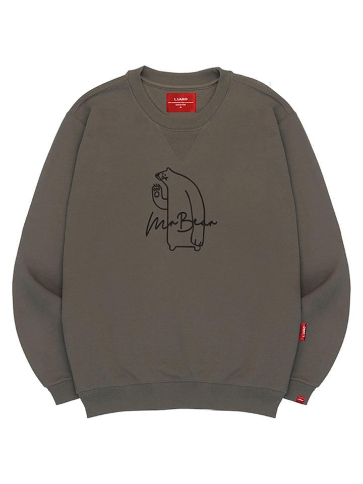 Ellamo Mr. Bear Sweatshirt Unisex Big Size S~4Xl (Type A)