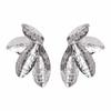 E11181 Retro Metal Eco-friendly Pleated Texture Earrings, Light Luxury Leaf Geometric Earrings, Earrings for Women