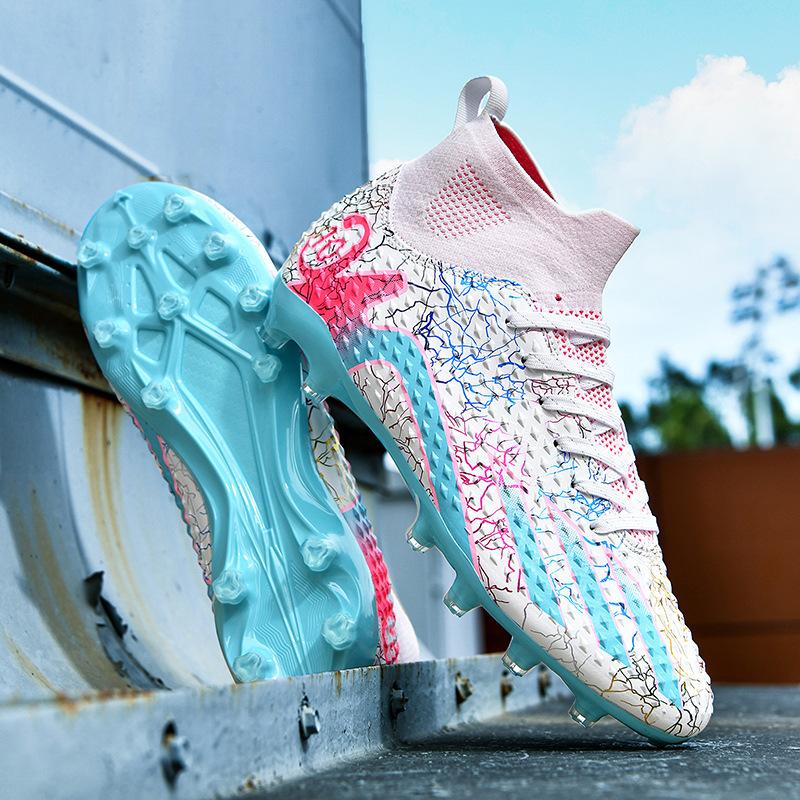 

Foreign trade summer new high-top couple football shoes AG long nails TF broken nails student competition training sports football shoes 33