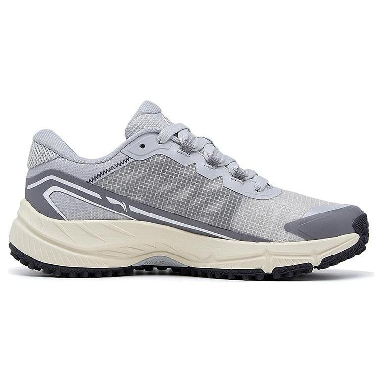 New LiNing Yitai Lite Durable Breathable Low Top Running Shoes Women's Gray ARDT006-4