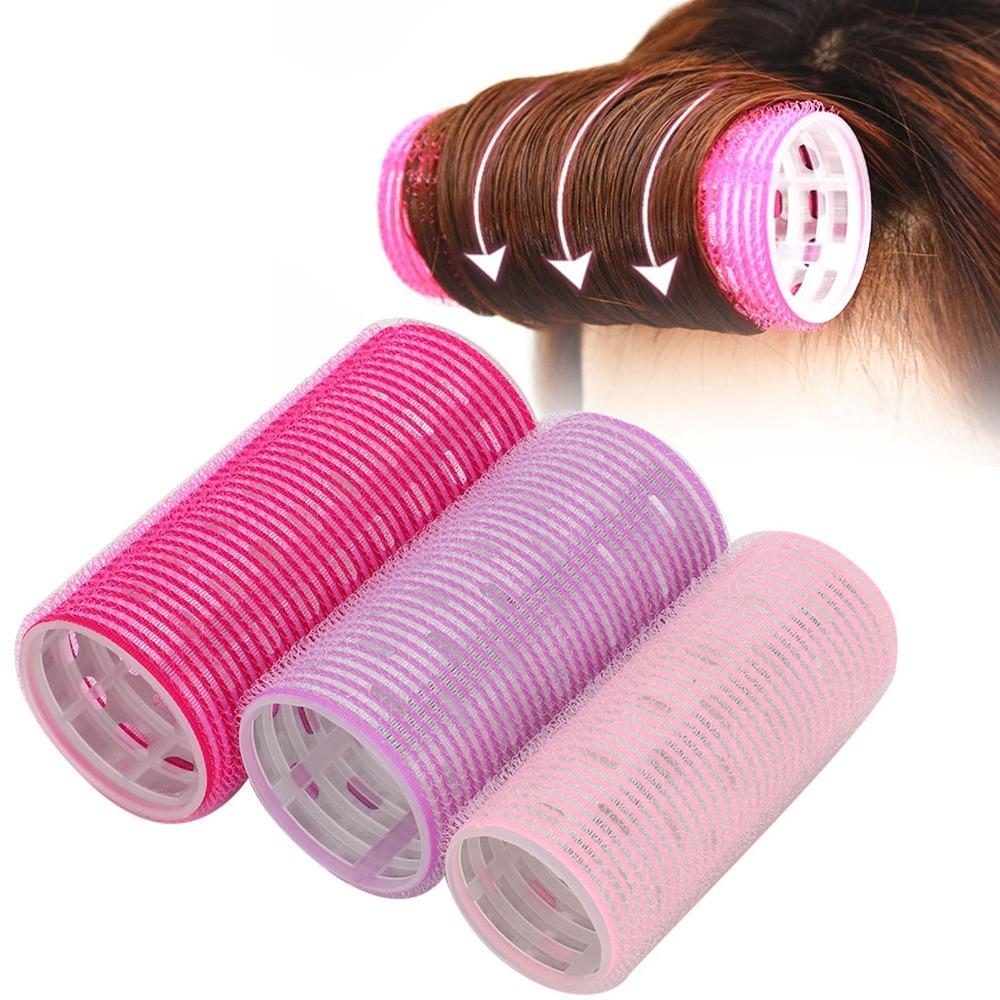 

Self-Adhesive Self Adhesive Hair Rollers 3 Different Sizes Hairdressing Tool DIY Curly Hairstyle