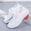 Zapatos de verano de Color liso para mujer, zapatillas informales antideslizantes de suela suave que combinan con todo, zapatos deportivos de malla transpirables planos de talla grande para mujer