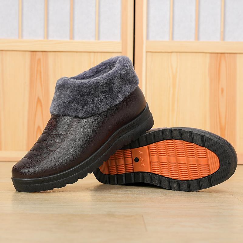 Men's Non-slip Lightweight Thick Sole Home Warm Shoes Non-slip Waterproof Unisex Snow