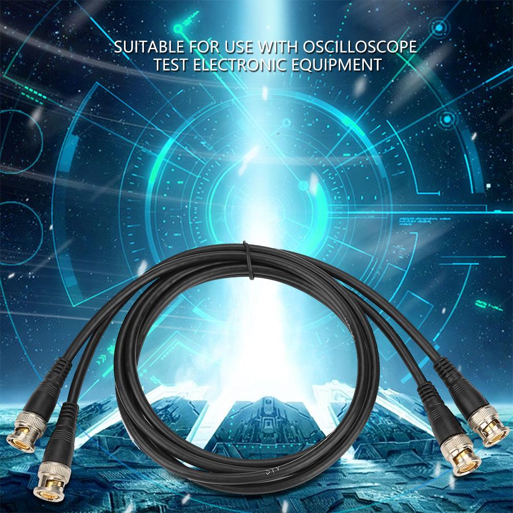 2pcs P1013 BNC Q9 Male Plug Oscilloscope Test Probe Cable   100cm 50ohm