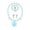 2024 Little Girl Accessories Ice and Snow Snowflake Beads Necklace Bracelet Value Set Baby Girl Accessories