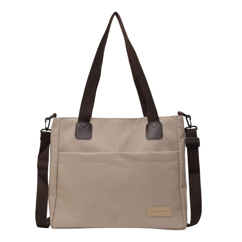 

Холщовая сумка Женская сумка через плечо большой вместимости Sudent Class пригородная большая сумка хаки