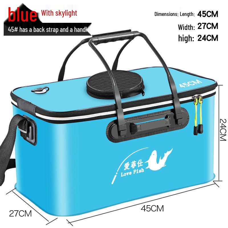 Găleată Pliabilă Multifuncțională din EVA pentru Păstrarea Peștelui - Geantă Grosă pentru Pește cu Livrare Gratuită