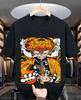 Demon Slayer Zenitsu Agatsuma Thunder Breathing Anime Graphic T Shirt Retro Manga Streetwear Cotton Oversized Tee