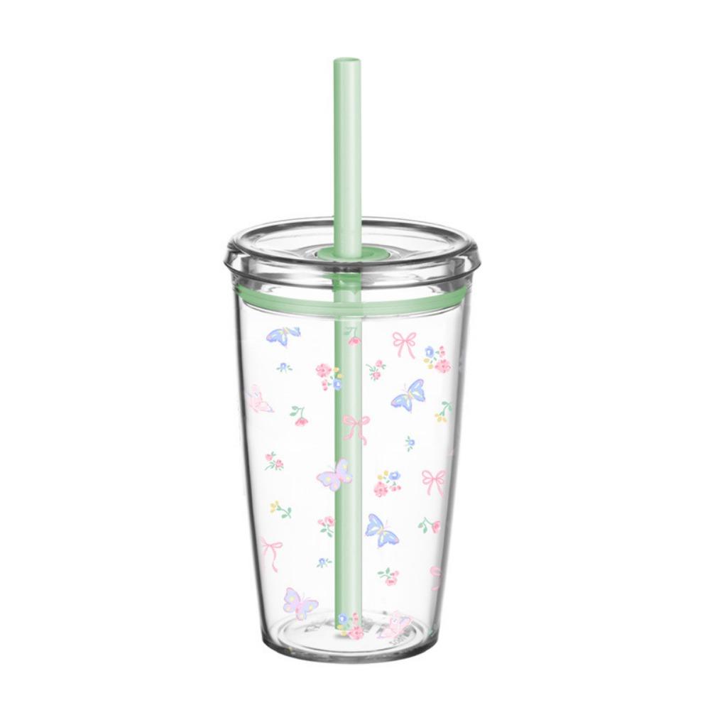 

Transparent Water Bottle Tritan Water Cup Portable Coffee Cup Coffee Tea Juice Style 10