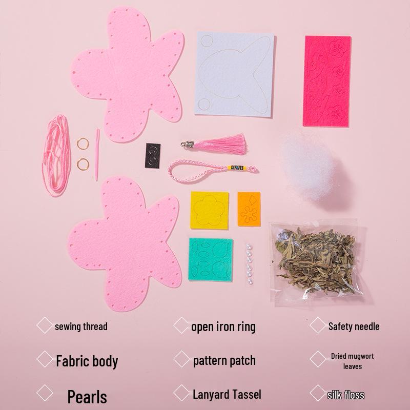 Ancient Style Double-Sided Embroidered Dragon Boat Festival Kite Sachet Pendant - Hanfu Accessory Gift
