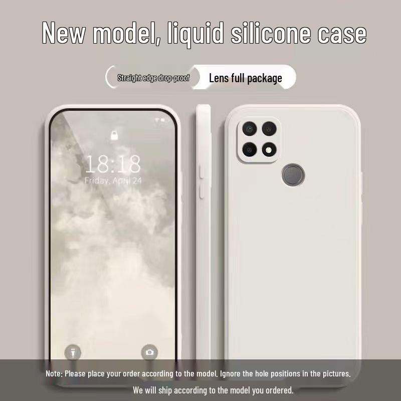 OPPO A35 Phone Case: Solid Color Liquid Full Coverage Anti-drop Soft Shell
