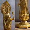 Buddhist statue of Shokannon Bodhisattva, 36cm (gold plated/24k gold), sculptor: Shuun Makita, model: "Tendai, Shingon, Rinzai sects", Takaoka bronzew
