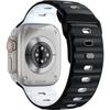 KALEBOL Mecha Silicone Strap for Apple Watch Ultra 3 2 1 49mm/Series 11 10 46mm/9 8 7 45mm/SE3 SE2 SE 6 5 4 44mm/3 2 1 42mm Dual Color Watch Band