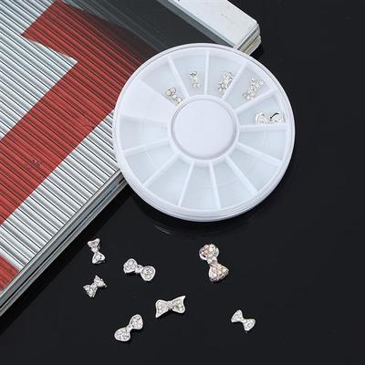 Ribbon Nail Parts 12-piece Set / Nail Stone