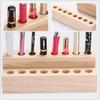 Creative Wooden Pen Holder Household Toothbrush Holder Wooden Lipstick Organizer  Desk Accessories