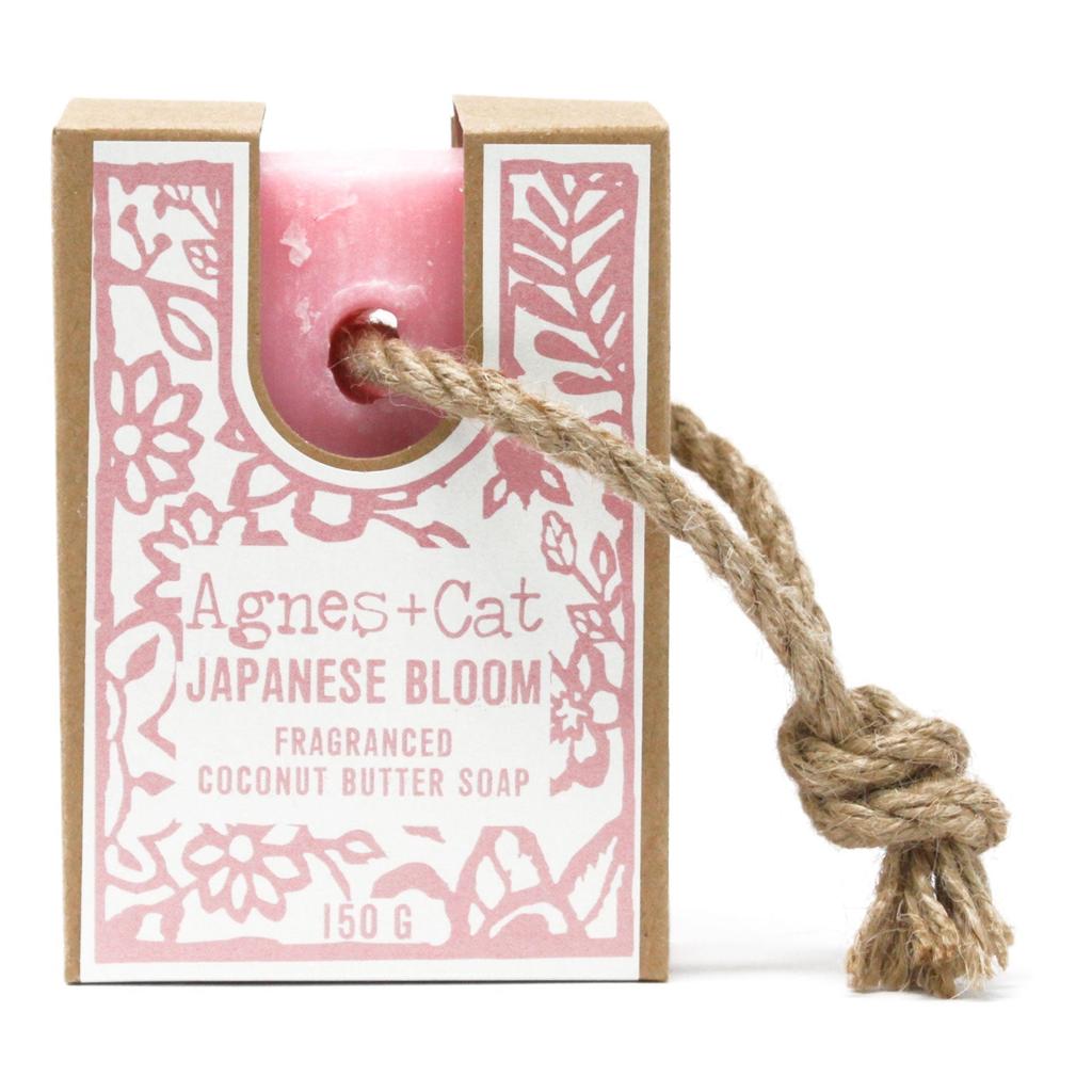 Soap On A Rope Bar, Japanese Bloom