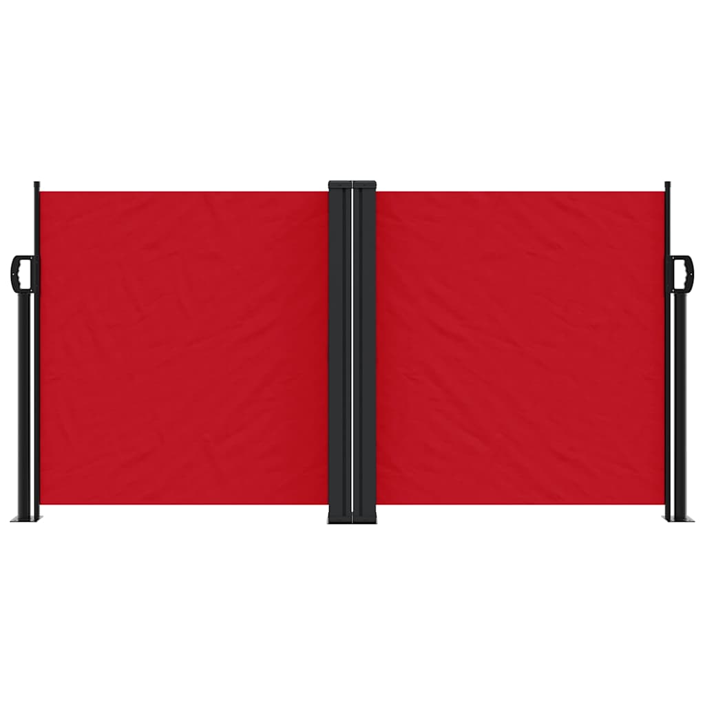 Retractable Side Awning Red 120 X 1000 Cm