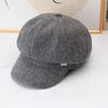 New octagonal hat British retro newsboy hat children autumn and winter warm versatile woolen duck tongue painter beret