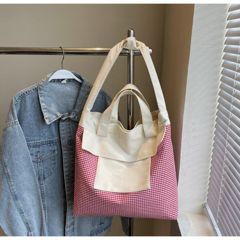 Fashion Canvas Bag Women's New Large-capacity Women's Tote Bag Casual Versatile Going Out Commuting Shoulder Bag