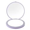 Portable LED Compact Makeup Mirror USB Rechargeable 2X Magnifying Double Sided Travel Cosmetic Mirror