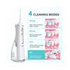 Cordless Water Flosser Dental Oral Irrigator 5 Jet Tips 300ml 4 Mode DIY Intelligent Waterproof IPX7 White