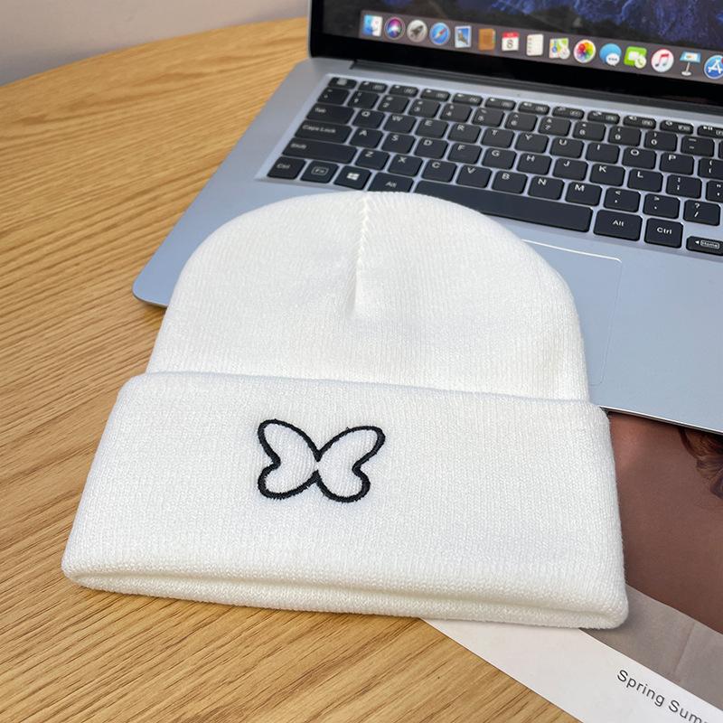 Star hat winter men's wool hat autumn and winter versatile pullover knitted hat warm pile cold hat women