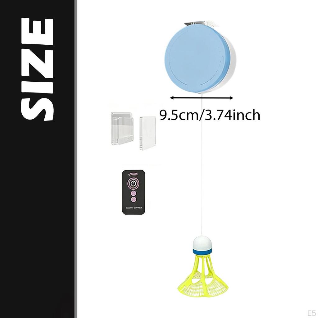 Badmintonový tréninkový pomůcka pro samostatné cvičení Nastavitelné dálkové ovládání Studium pro kancelář, domov,