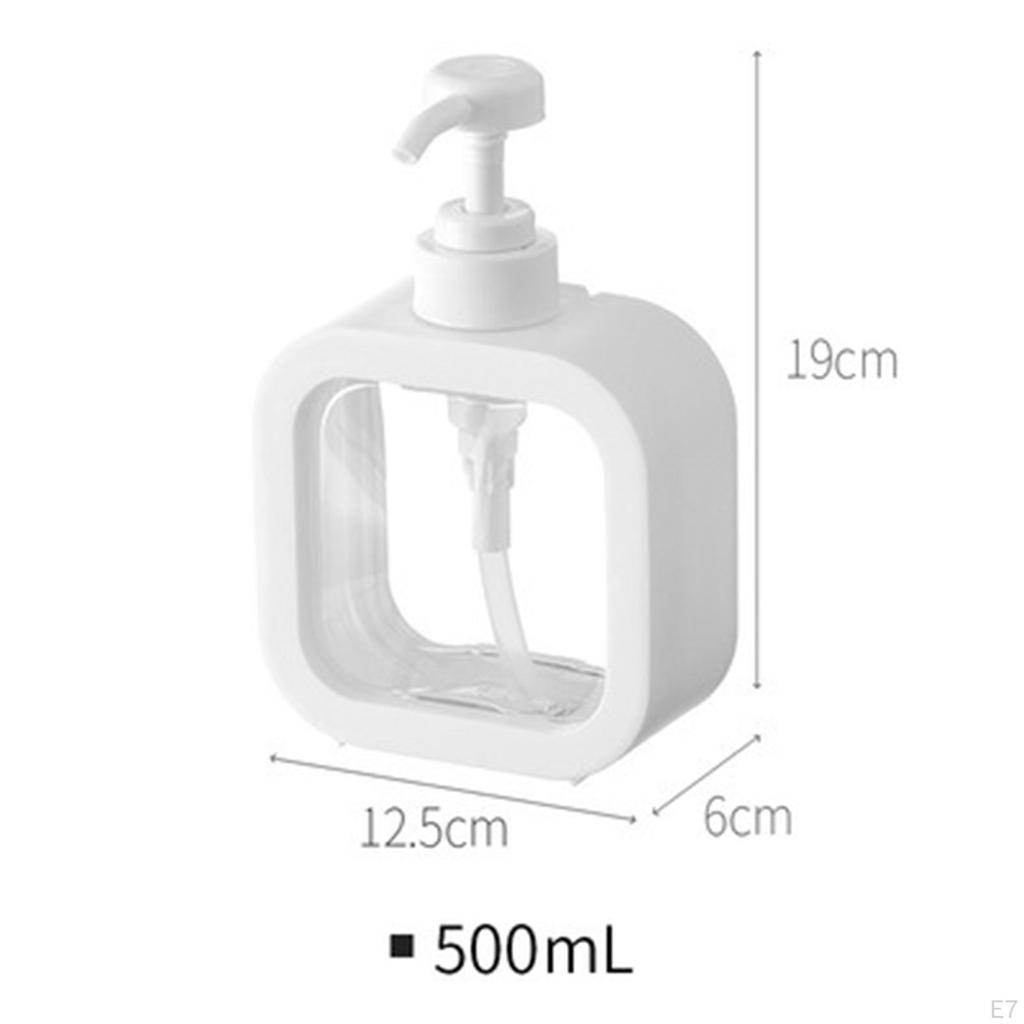 Bottle Dispenser Portable Easy to Refill 300/500ml for Countertop Bathroom Accessories Hotel