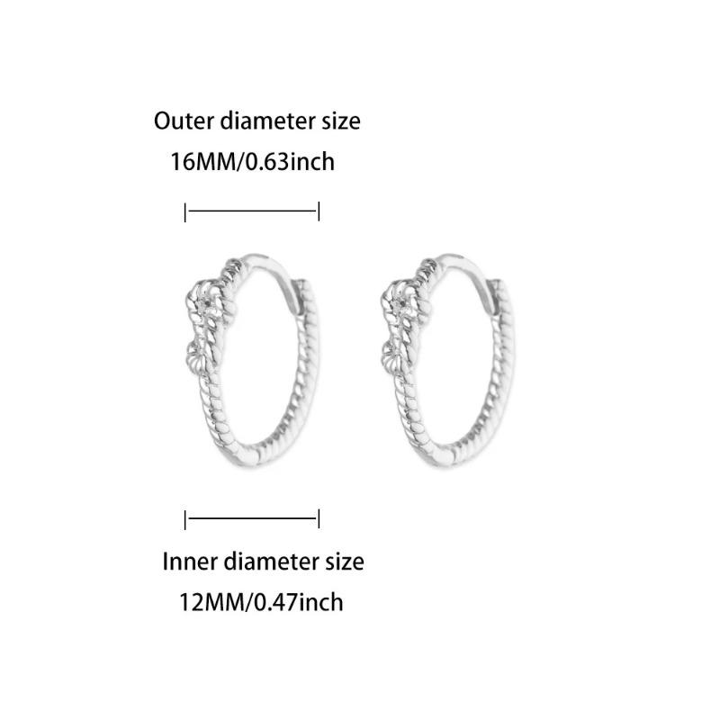 

Zircon Cross Design Earrings Women s Color Retention Versatile Personality Temperament Earrings New Products